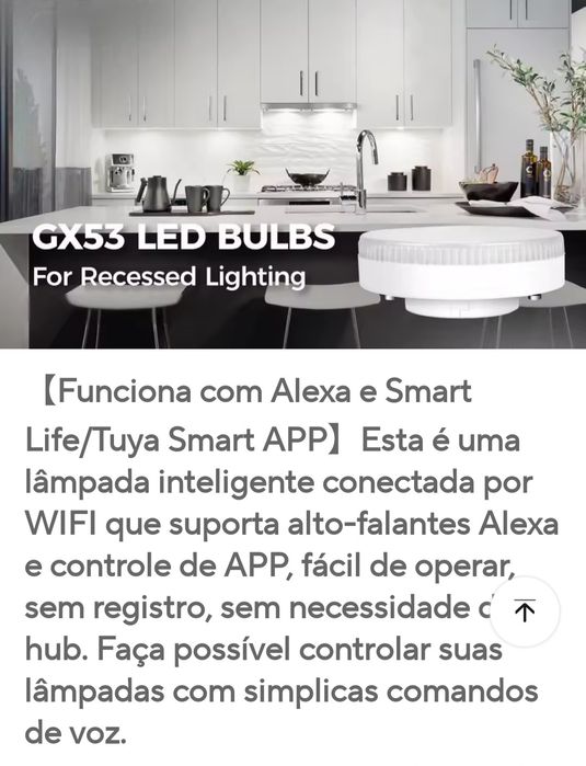 Lâmpadas GX 53 WIFI Inteligente