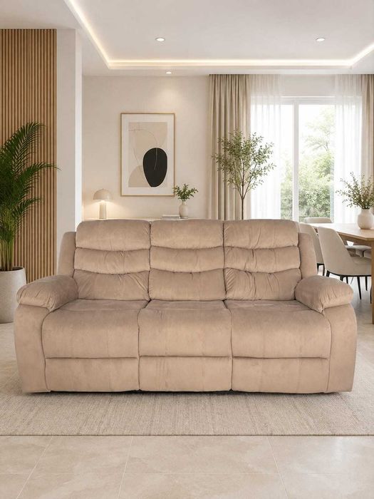SOFÁ RECLINÁVEL DE 3 LUGARES NOVO + PORTES POR 453€