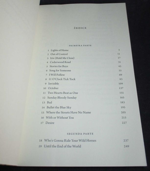 Livro Surrender 40 Canções uma história Bono