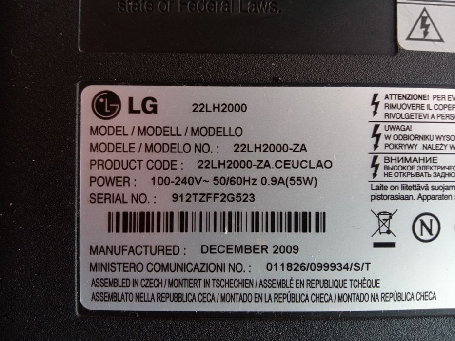 TV monitor Samsung com 22 polegadas