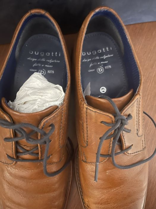 Buty męskie Bugatti brązowe wizytowe
