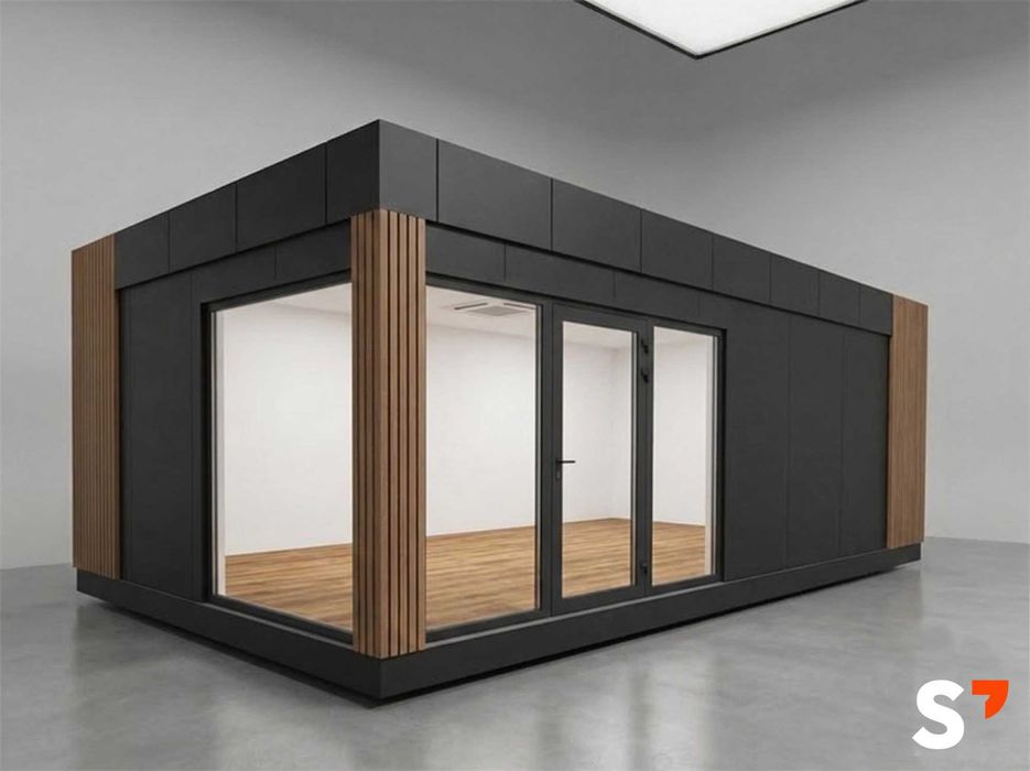 Kontener / Pawilon handlowy, biurowy, magazynowy, fryzjerski, kosmetyczny 6x3(600cmx300cm) - Zabrze