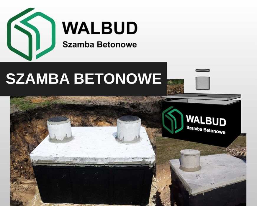 Szambo Zbiornik Betonowy na Szamba Wodę Deszczówkę MONTAŻ