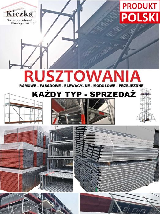 RUSZTOWANIA Do Elewacji Dociepleń RUSZTOWANIE PLETTAC BAUMAN Hurtownia ~300m2 - Producent & Hurtownia Rusztowań - RUSZTOWANIA Poznańskie i Modułowe