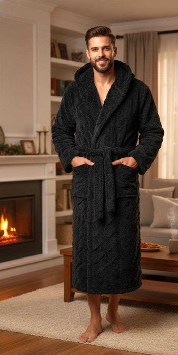 Халат махровый мужской тёплый