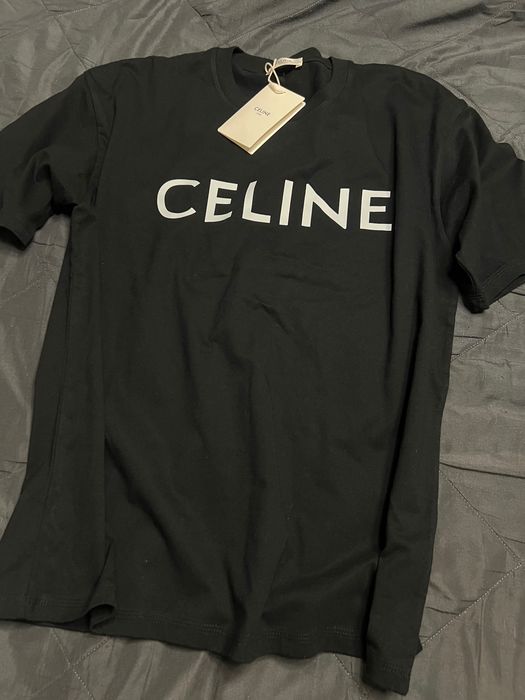 Męski t-shirt czarny Celine rozmiar XL