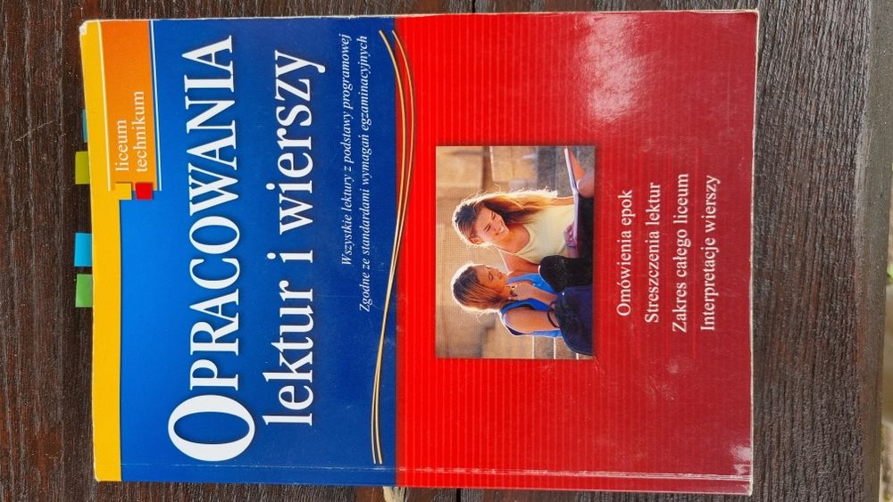 Opracowania lektur i wierszy.