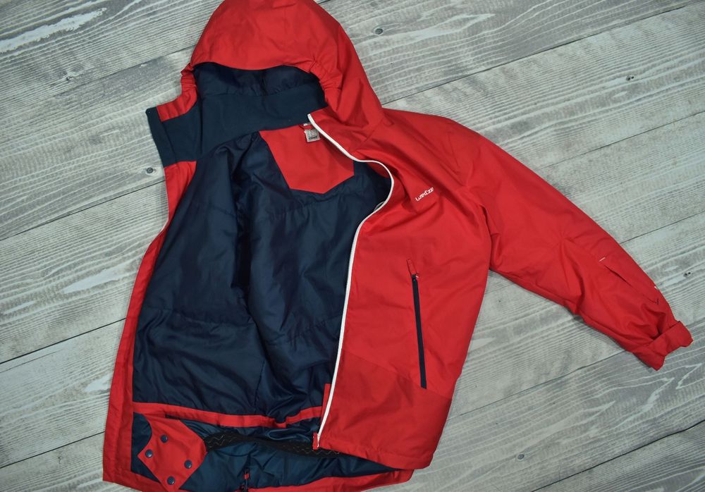 Wed'ze Męska Czerwona Kurtka Narciarska Slide 200 L