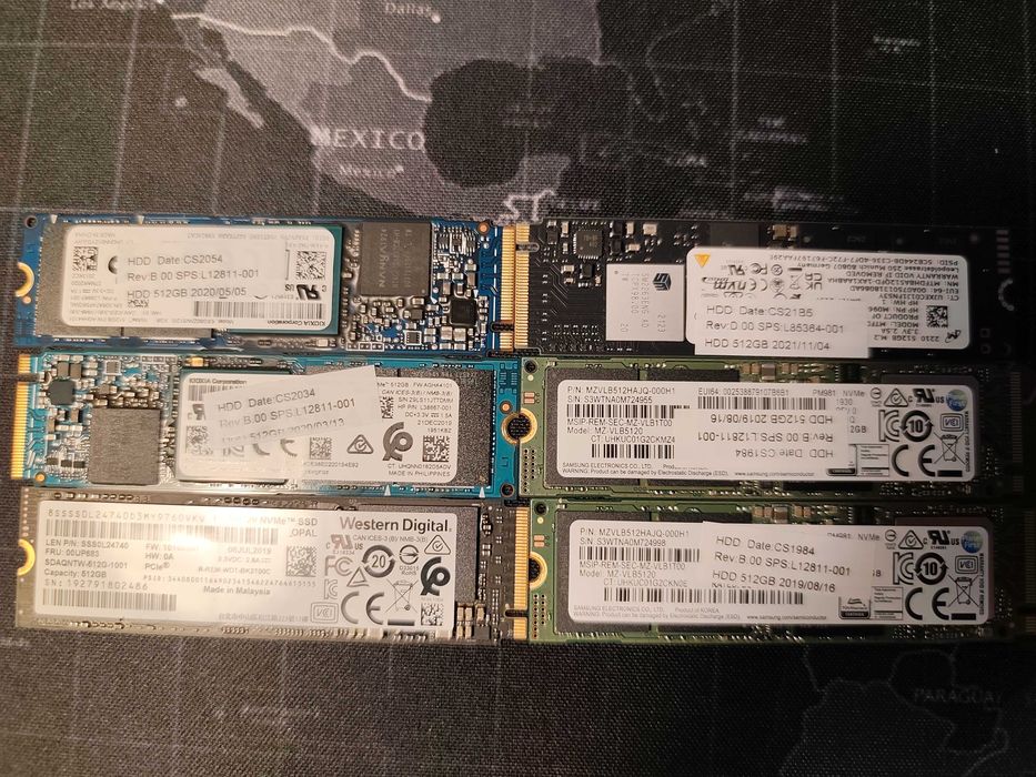 SSD NVME M2 512GB - Várias unidades
