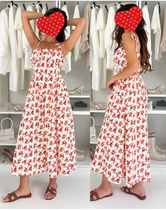 Sukienka wzory,na guziki.midi