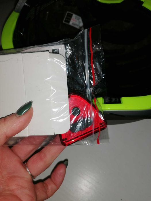 Exclusky Capacete de Bicicleta com led e luz, novo