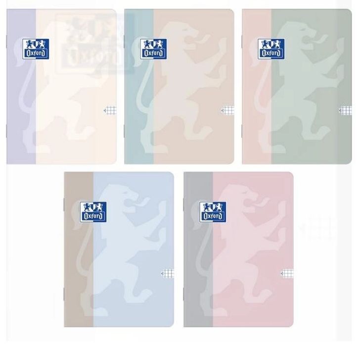 Zeszyt B5/60K kratka B-light (5szt) OXFORD Oxford folia,250x176 mm
