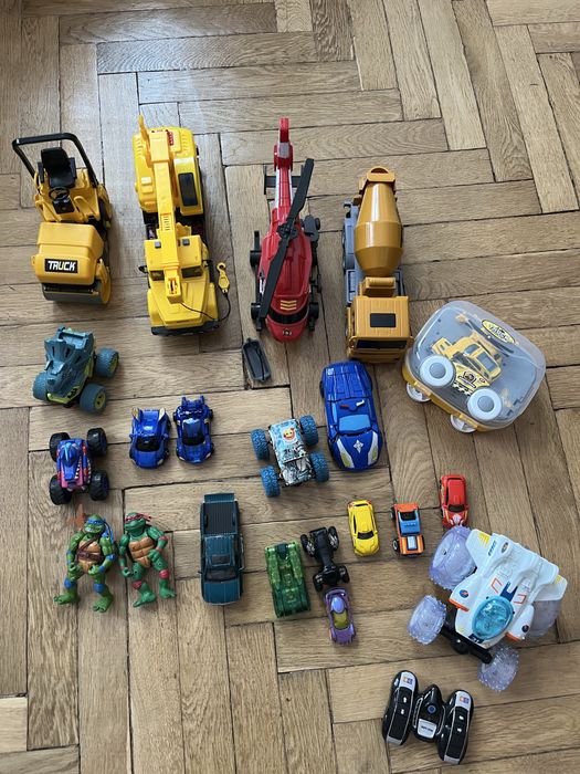 Набір іграшок, машинки, черепашки ніндзя