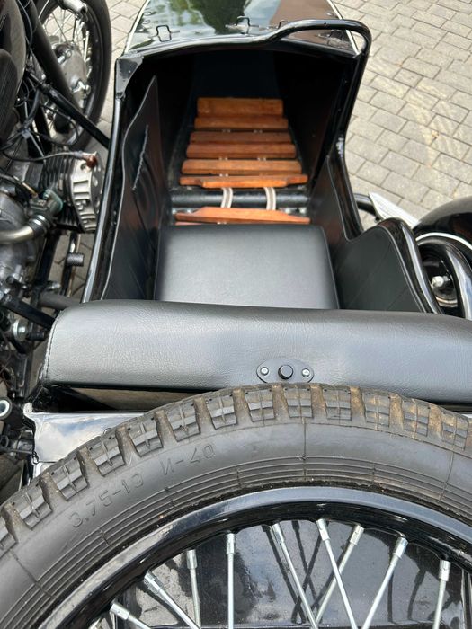 motocykl K-750 z koszem, rok 1960, ural, dniepr