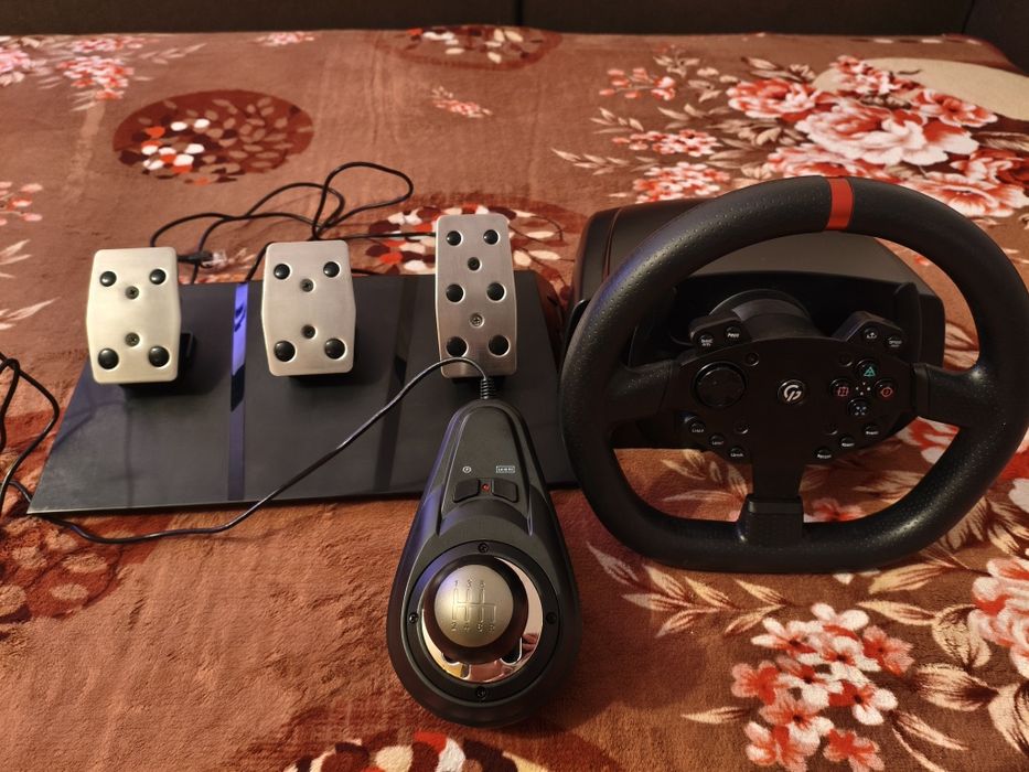 Ігровий руль gamepro rw070pm з вібровідгуком, 1080 градусів
