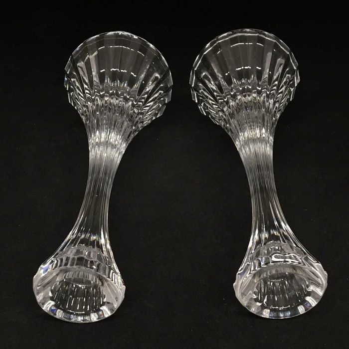 2 castiçais em cristal da marca Mikasa Park Lane