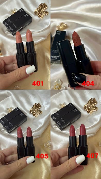 Помада Smart fusion lipstick kiko milano кремова помада кіко мілано 401 404 405 407 408 409 412 415 416 422 432 458 460 461