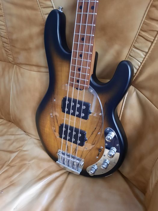 Gitara basowa Sterling by Music man stingray ray34hh natural burst sat