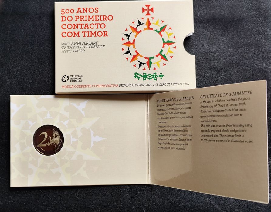 2€ Proof "500 anos Timor" 2015