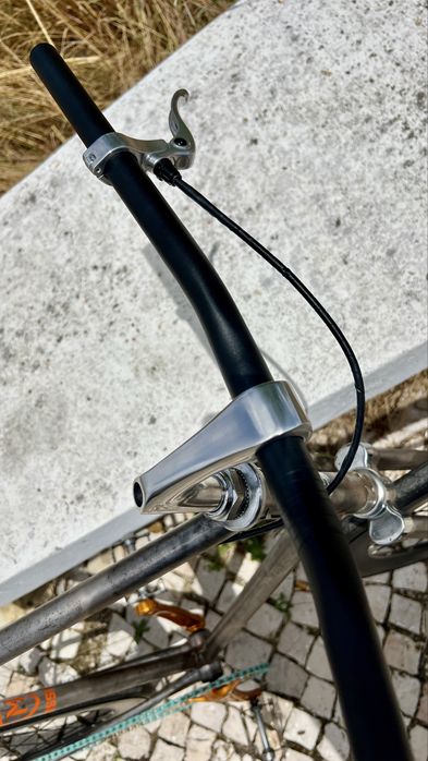 Bicicleta fixie single speed ciclismo raw finish