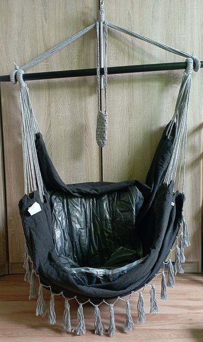 Krzesło brazylijskie fotel wiszący Kesser z 2 poduszkami 50 cm 150 kg