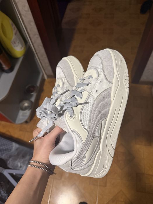 Кросівки puma беж сірі