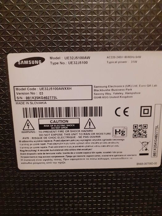 Samsung 32 cale na części