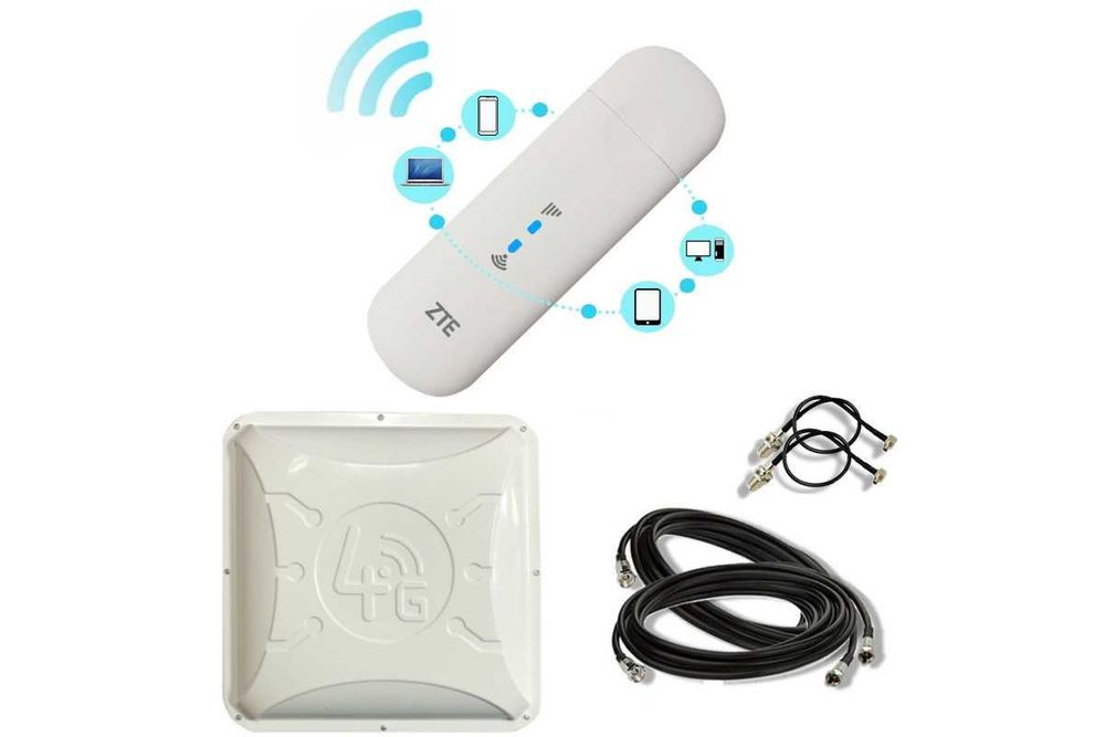 Блэкаут Новый мобильный 3G/4G WiFi роутер ZTE MF79u  (Белый)