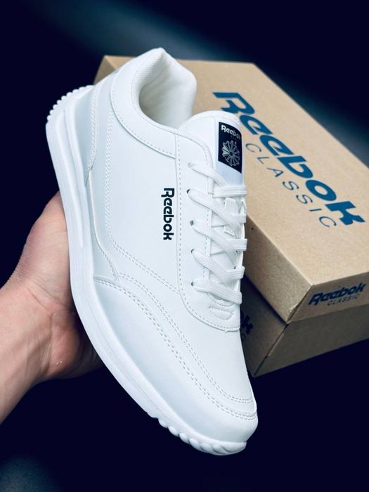 Reebok мужские кроссовки белые кожаные кросовки рибок