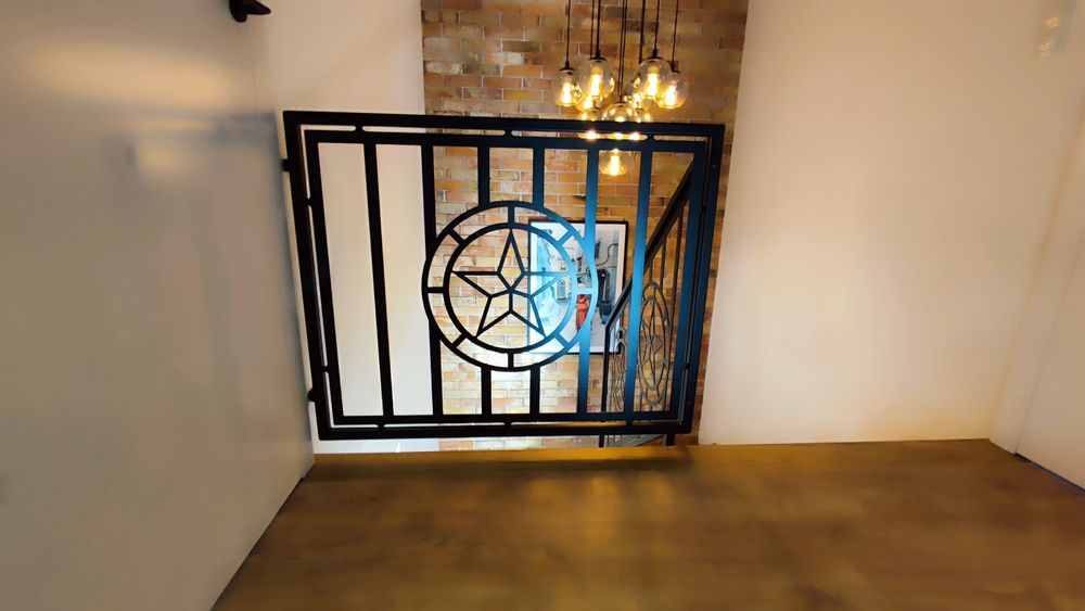 Balustrada ażurowa wycinana laserowo z metalu barierka poręcz