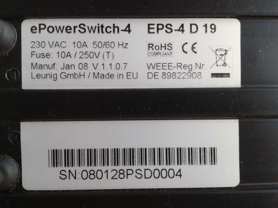 Удлинитель NEOL ePowerSwitch-4 EPS-4 D 19 на 4 розетки программируемый
