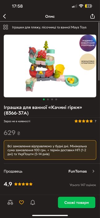 Іграшка для ванної