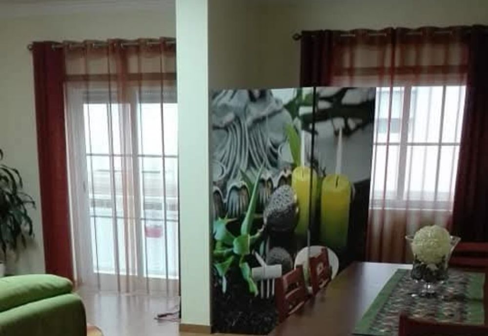 Cortinados para 2 janelas