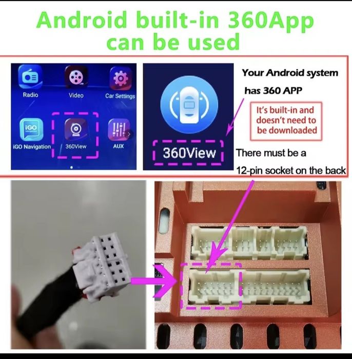 Vendo câmaras 360 para radio android
