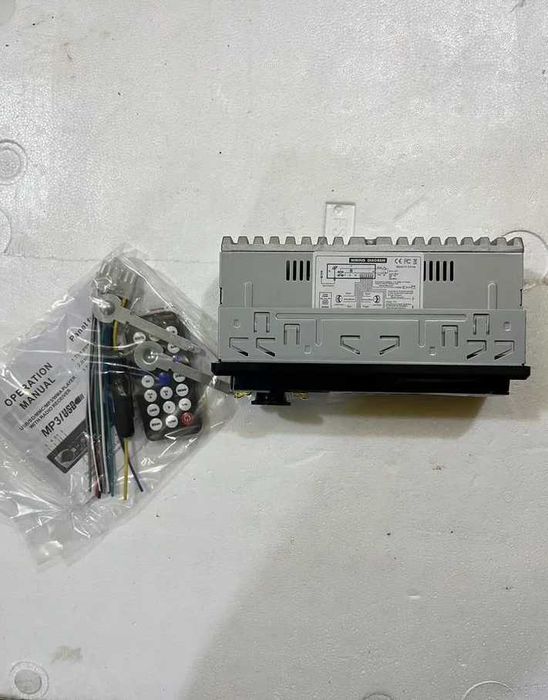 Блютус автомагнитола стандартная с пультом usb microsd универсальная