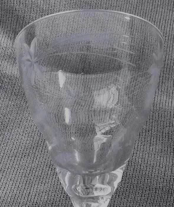 6 Copos antigo, Licor Brandy Lapidado