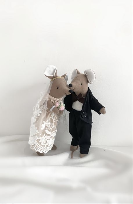 Myszki handmade nie maileg 18cm,15cm,12cm,10cm