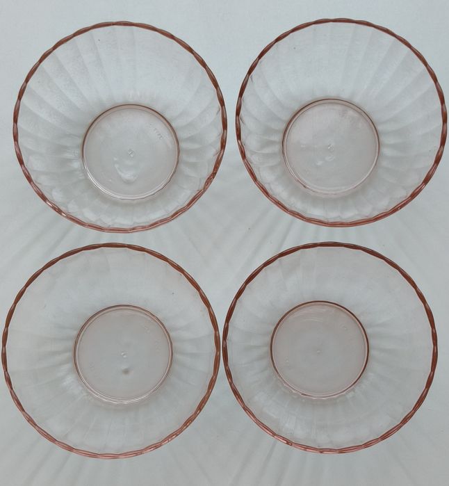 4 taças vintage rosa424882286069688321