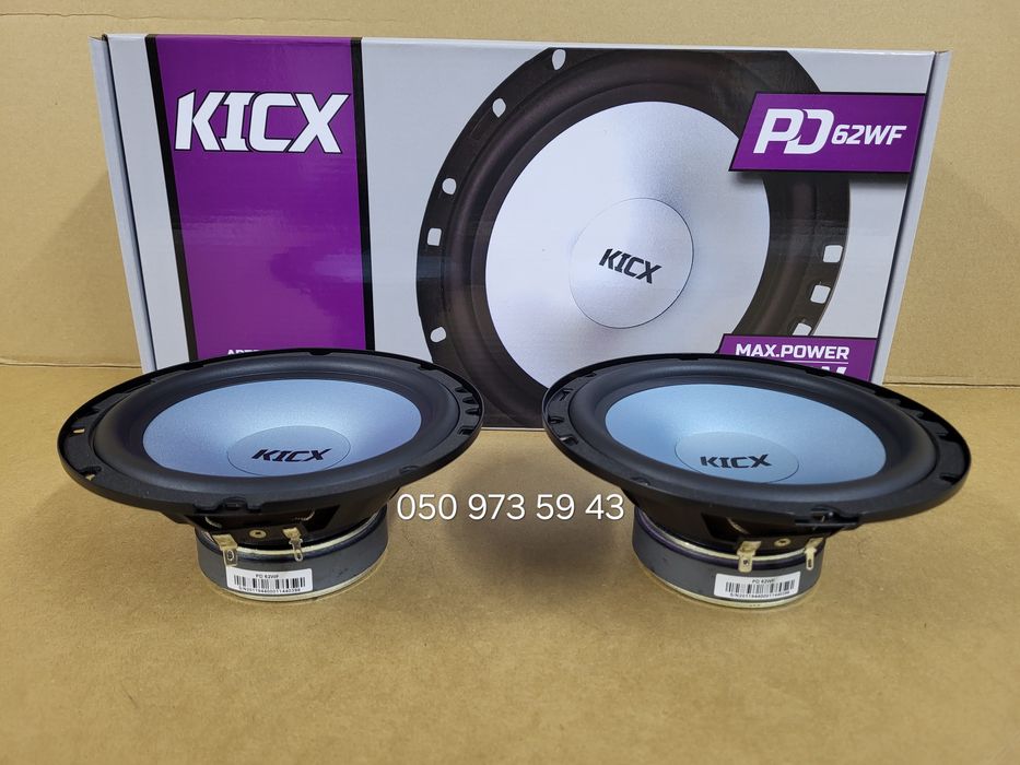 16см Мідбаси Kicx PD 62WF/динаміки в авто/колонки
