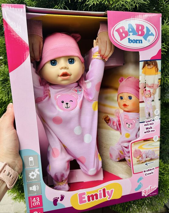 Інтерактивна лялька 838426 BABY BORN – ПЕРШІ КРОКИ ЕМІЛІ (43 см)