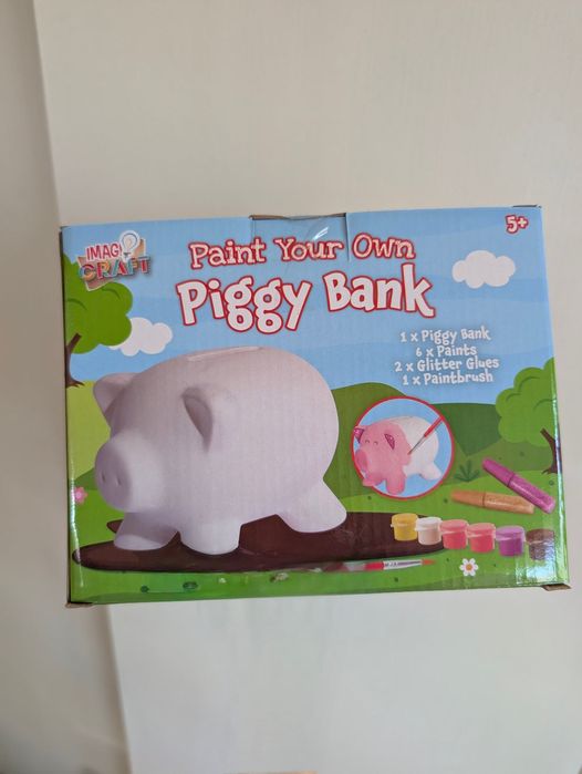 Skarbonka świnka do pokolorowania!