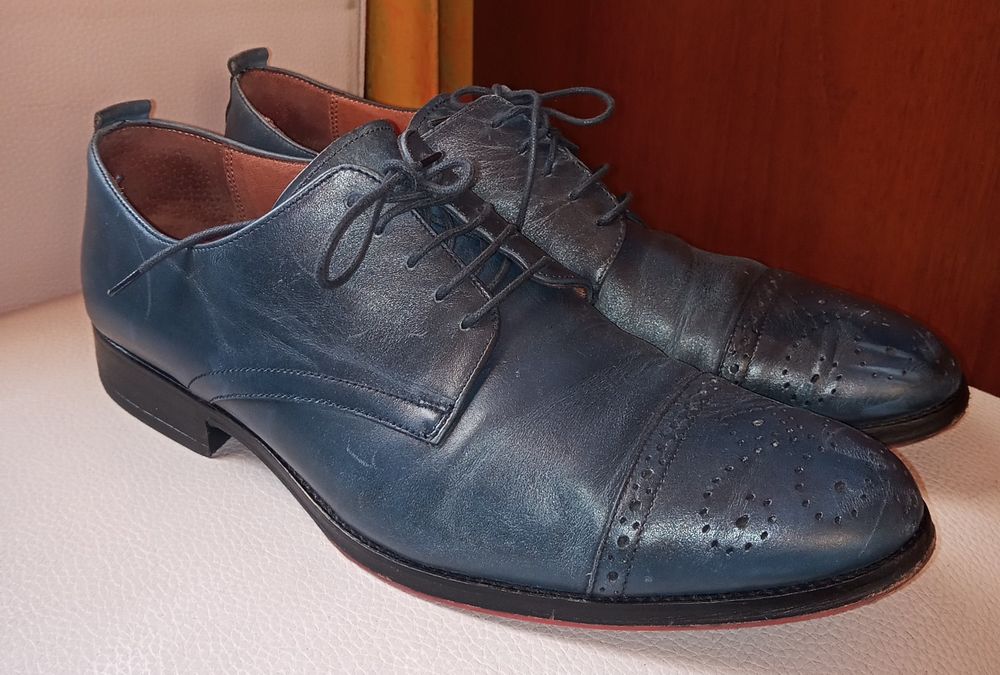 Vistula 100% skórzane półbuty 44