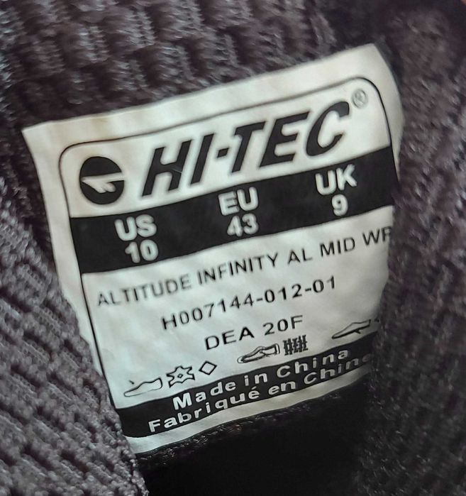 черевики тактичні мисливські фірми Hi-tec  waterproof