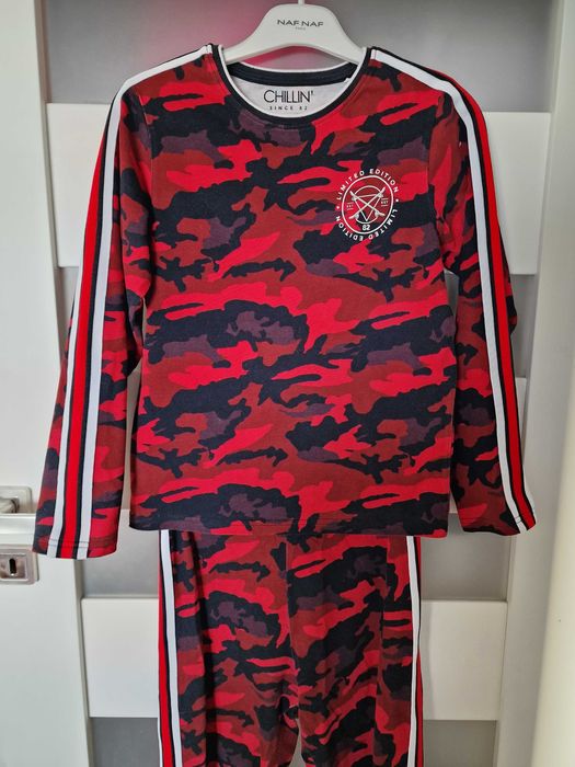Dres 3 w 1 spodnie +bluza + koszulka r.146 cm NEXT