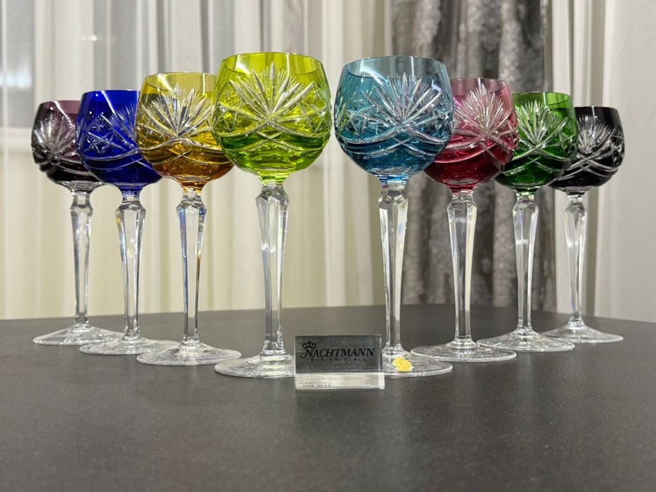 Хрустальные фужеры для вина Nachtmann серия 124 GDR Германия