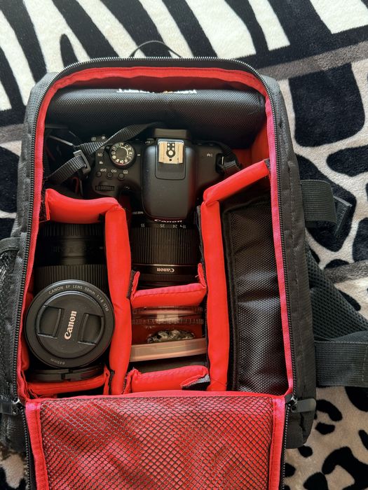 Canon 750D com 3 lentes