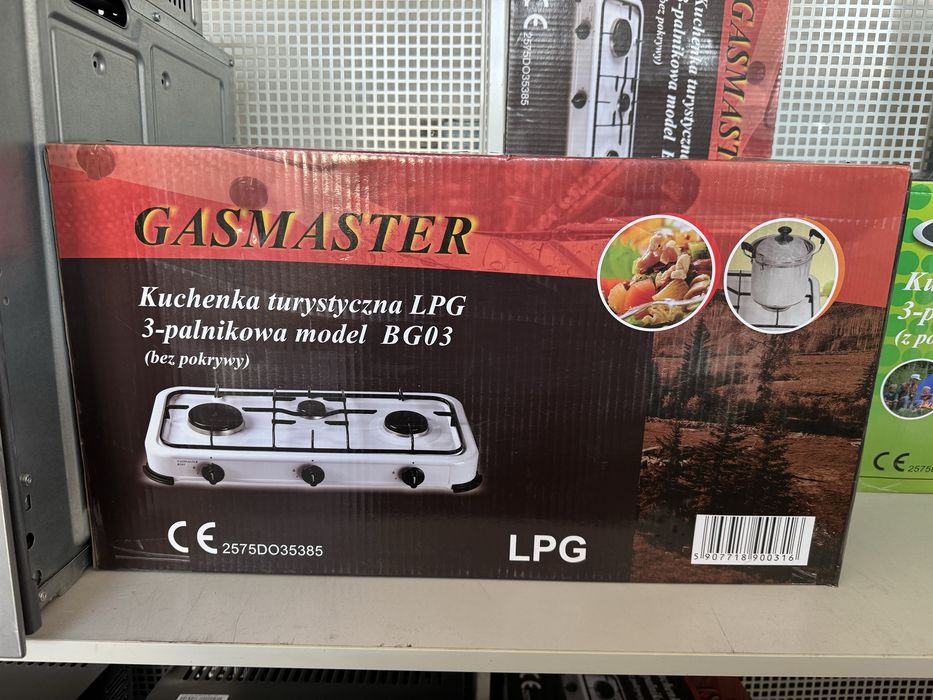 Kuchenka gazowa 3 palnikowa PRZENOŚNA GASMASTER Gwarancja.