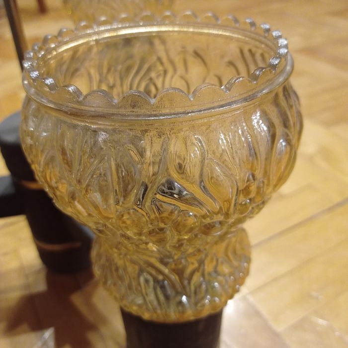 Lampa sufitowa wisząca vintage PRL