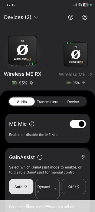 Rode wireless ME mikrofon zdalny
