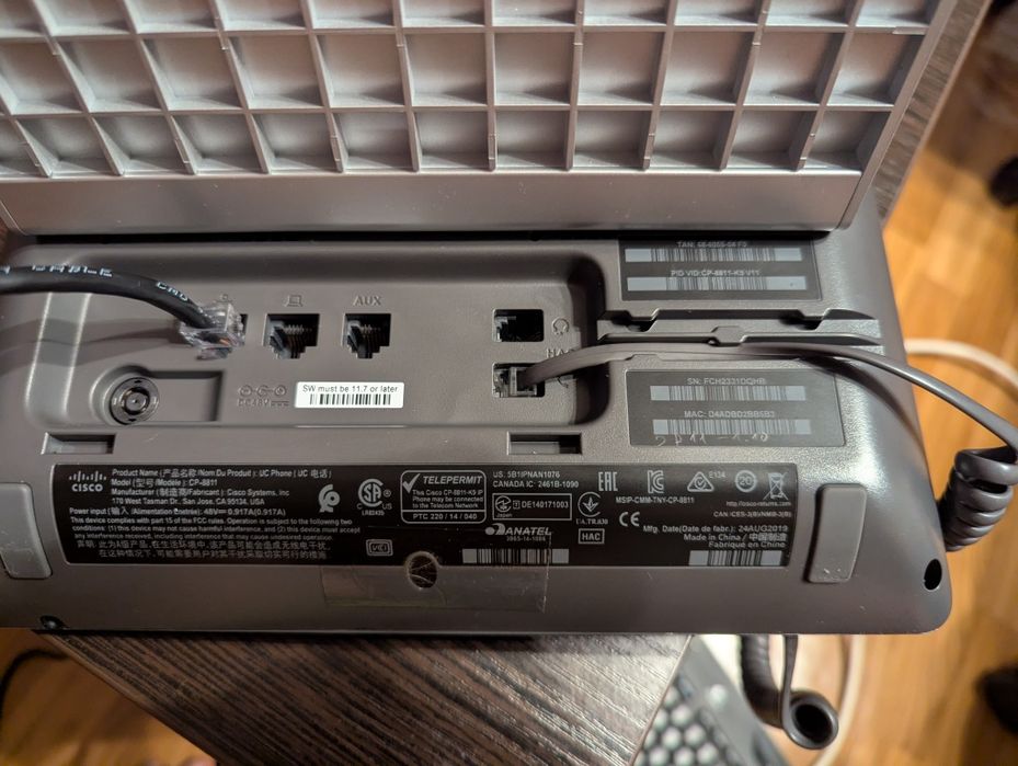 Cisco CP-8811 IP-телефон  Gigabit Ethernet  PoE  5 ліній